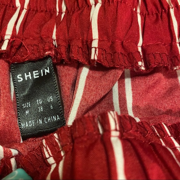 COPY - SHEIN red striped shorts set size M, NWOT 🤎 - Picture 12 of 15